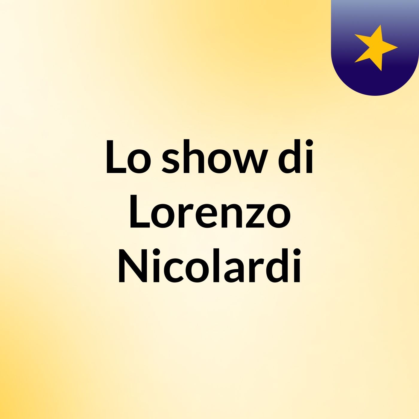 Lo show di Lorenzo Nicolardi