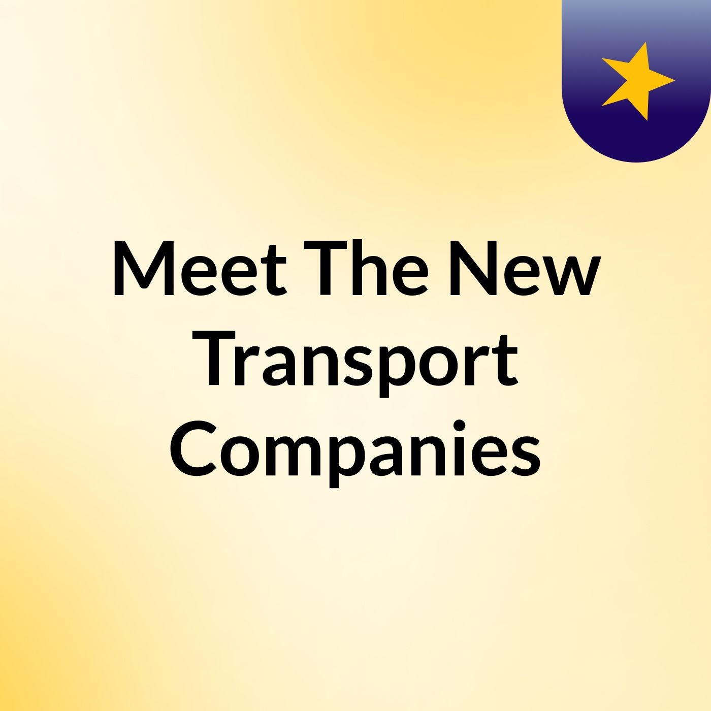 Meet The New Transport Companies