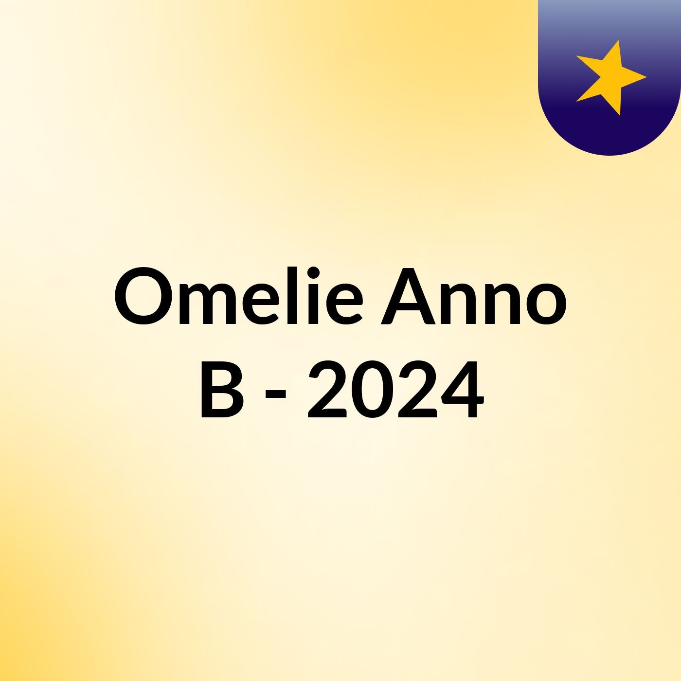 Omelie Anno B - 2024