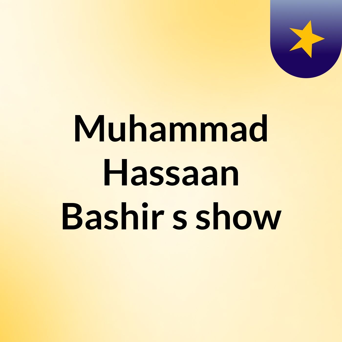Muhammad Hassaan Bashir's show