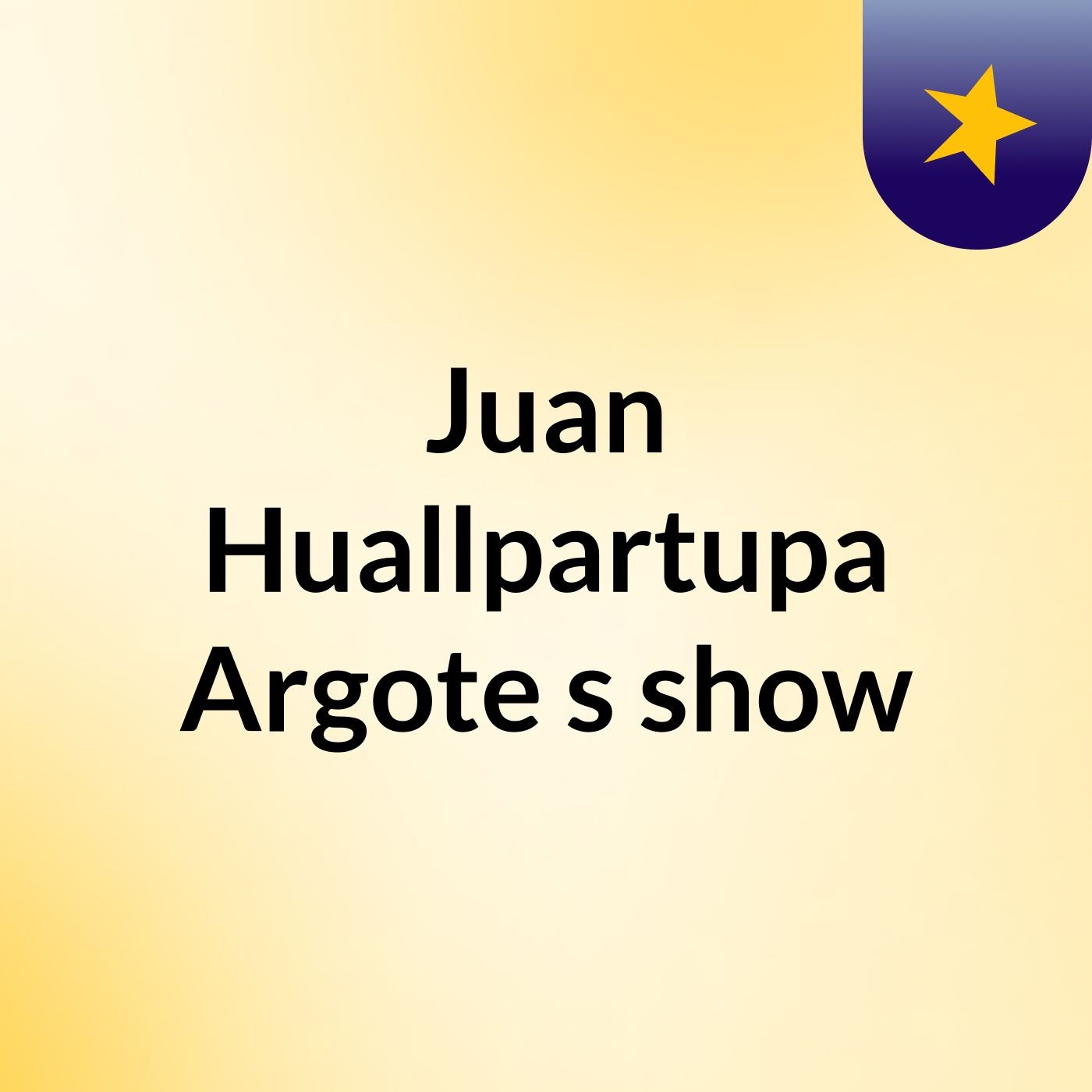 Juan Huallpartupa Argote's show