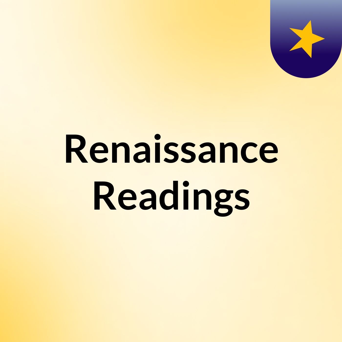 Renaissance Readings