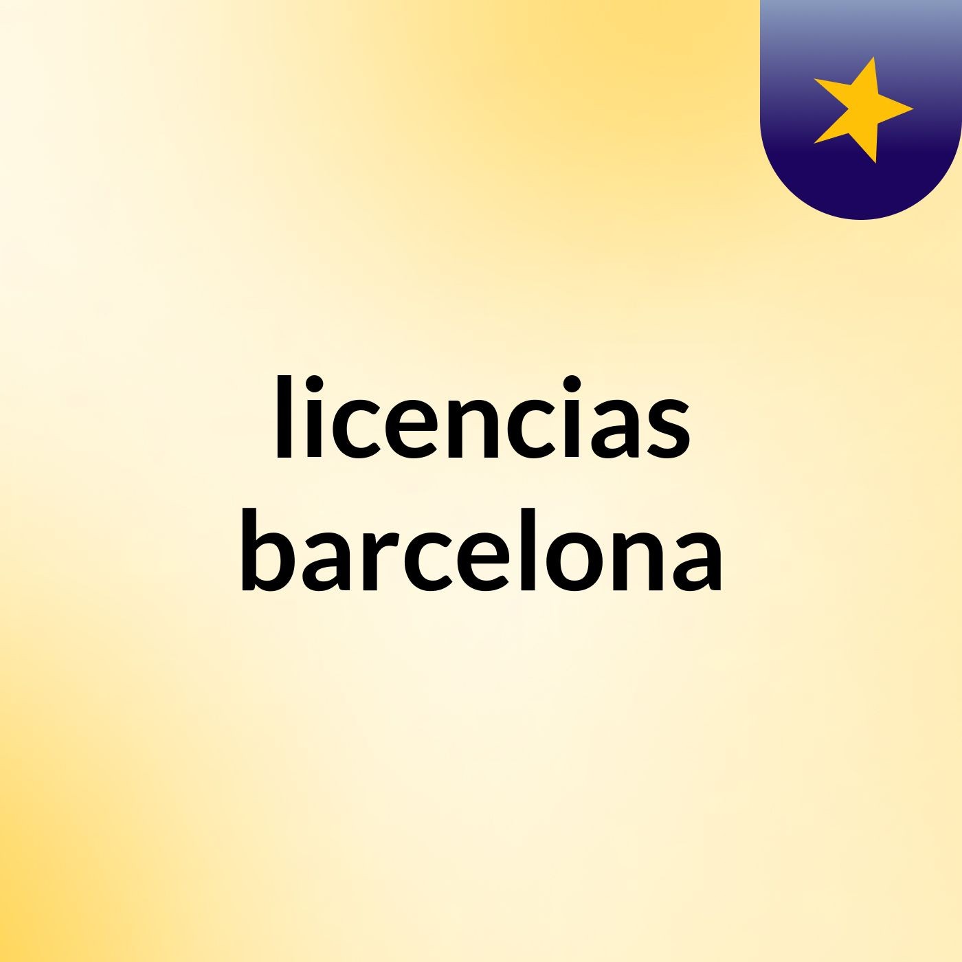 licencias barcelona