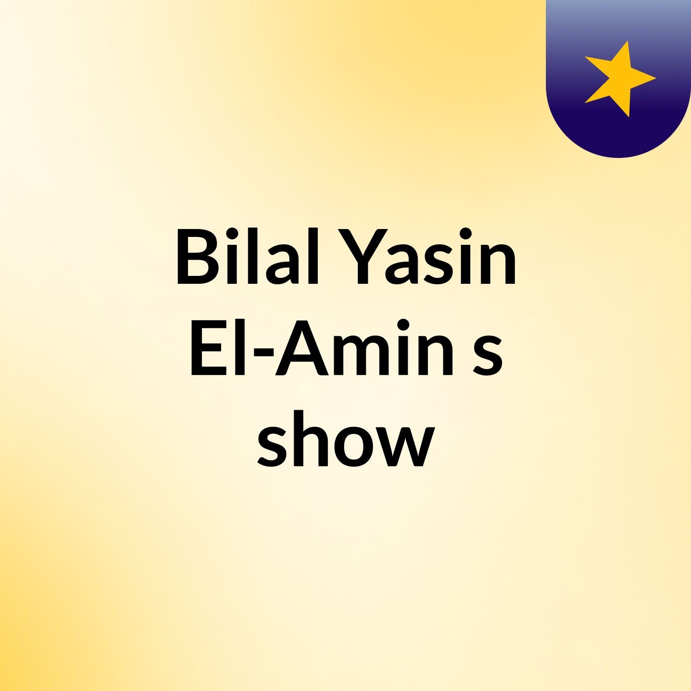 Bilal Yasin El-Amin's show