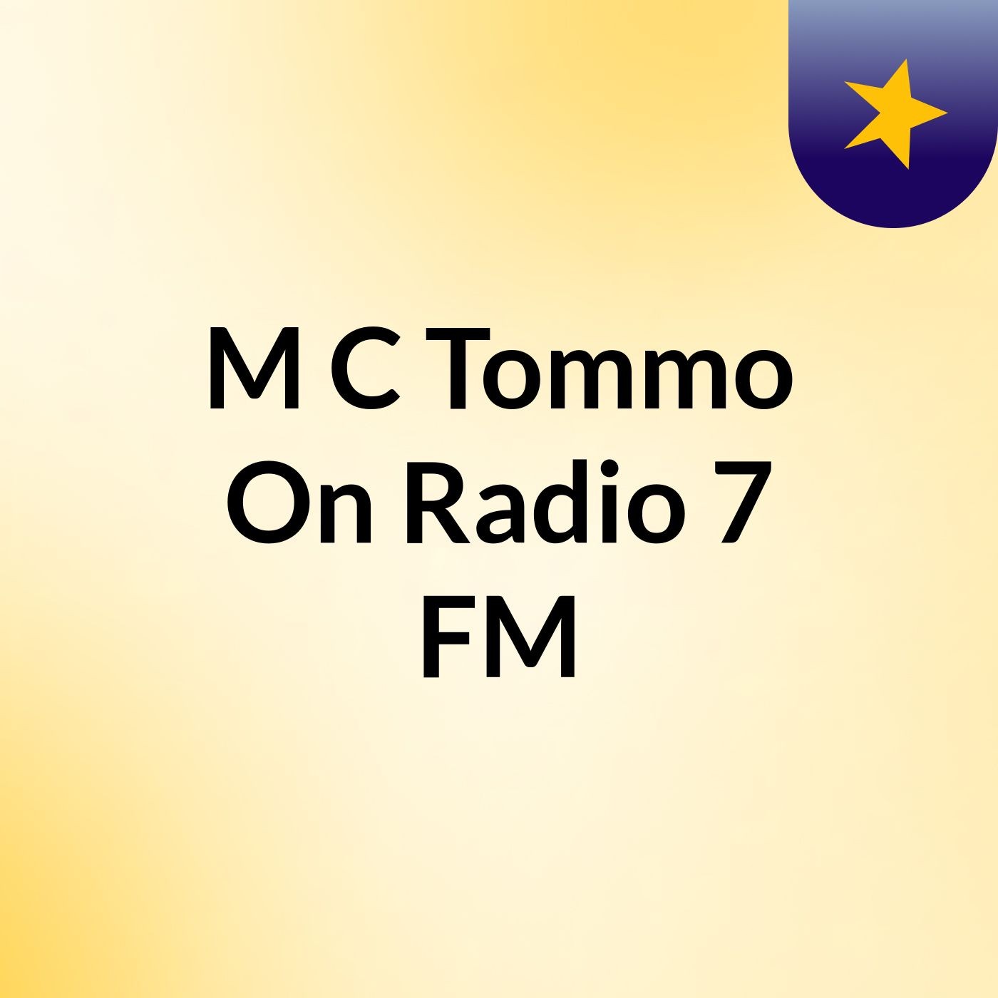 M C Tommo On Radio 7 FM