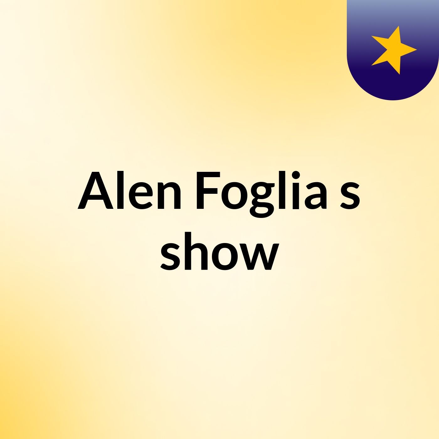 Alen Foglia's show