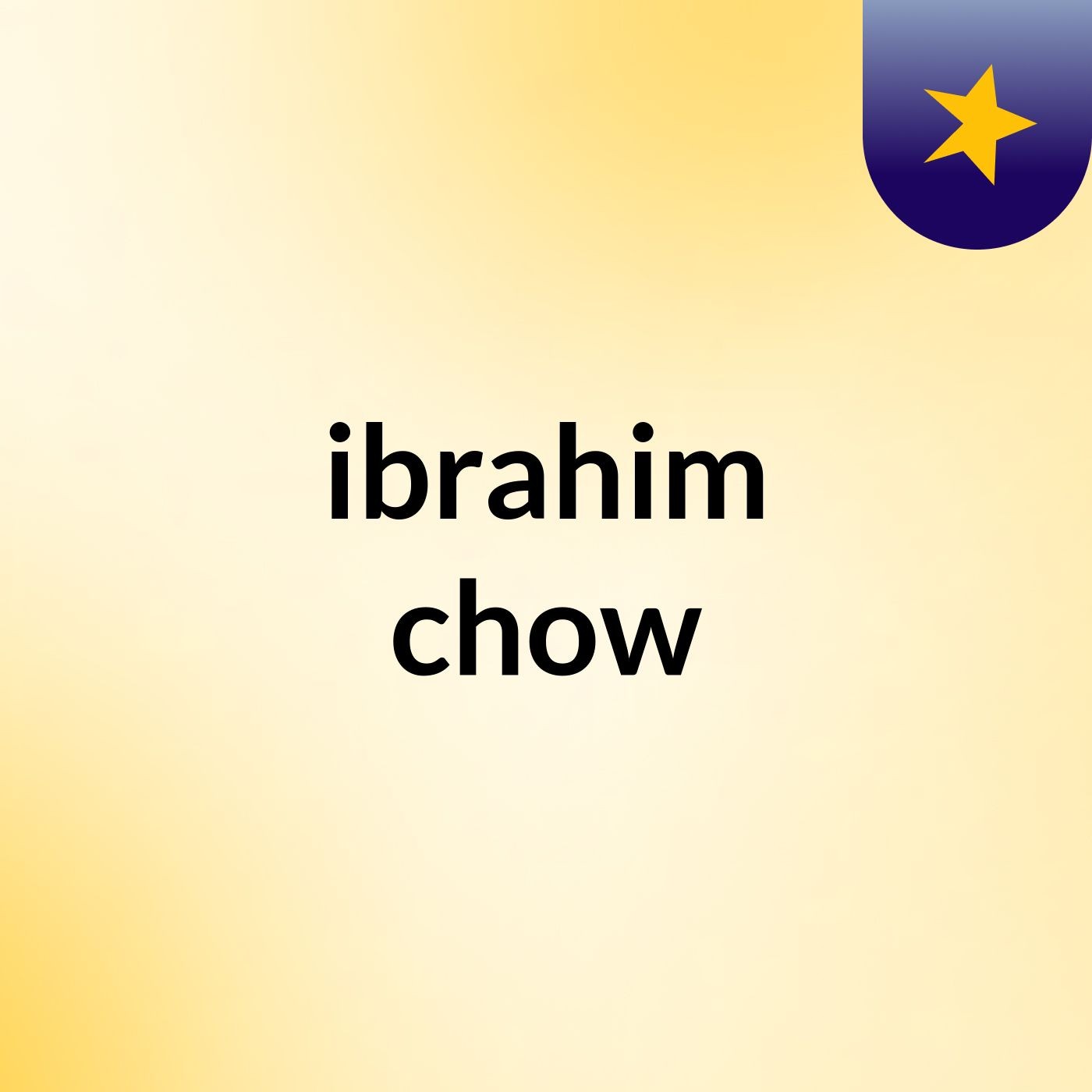 ibrahim  chow