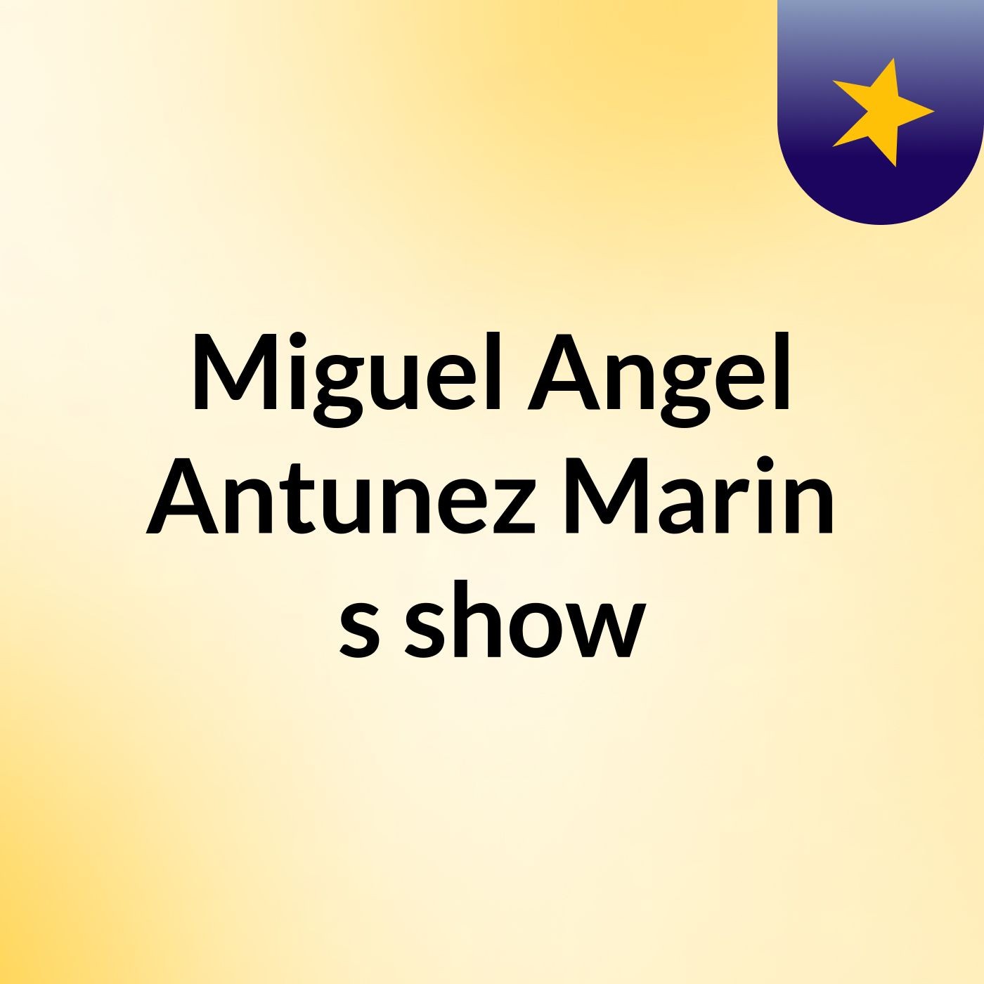 Miguel Angel Antunez Marin's show