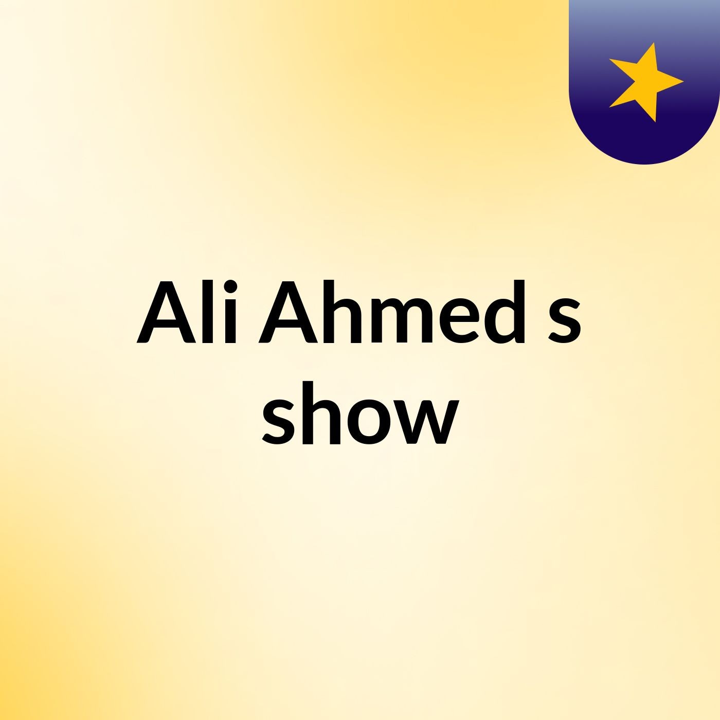 Ali Ahmed's show