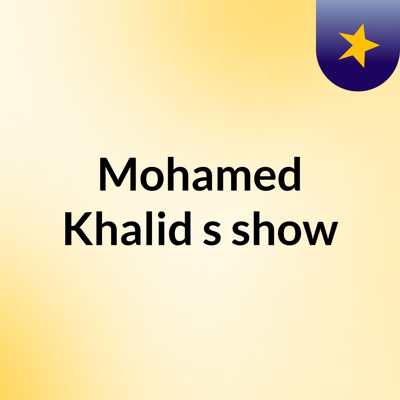 Mohamed Khalid's show
