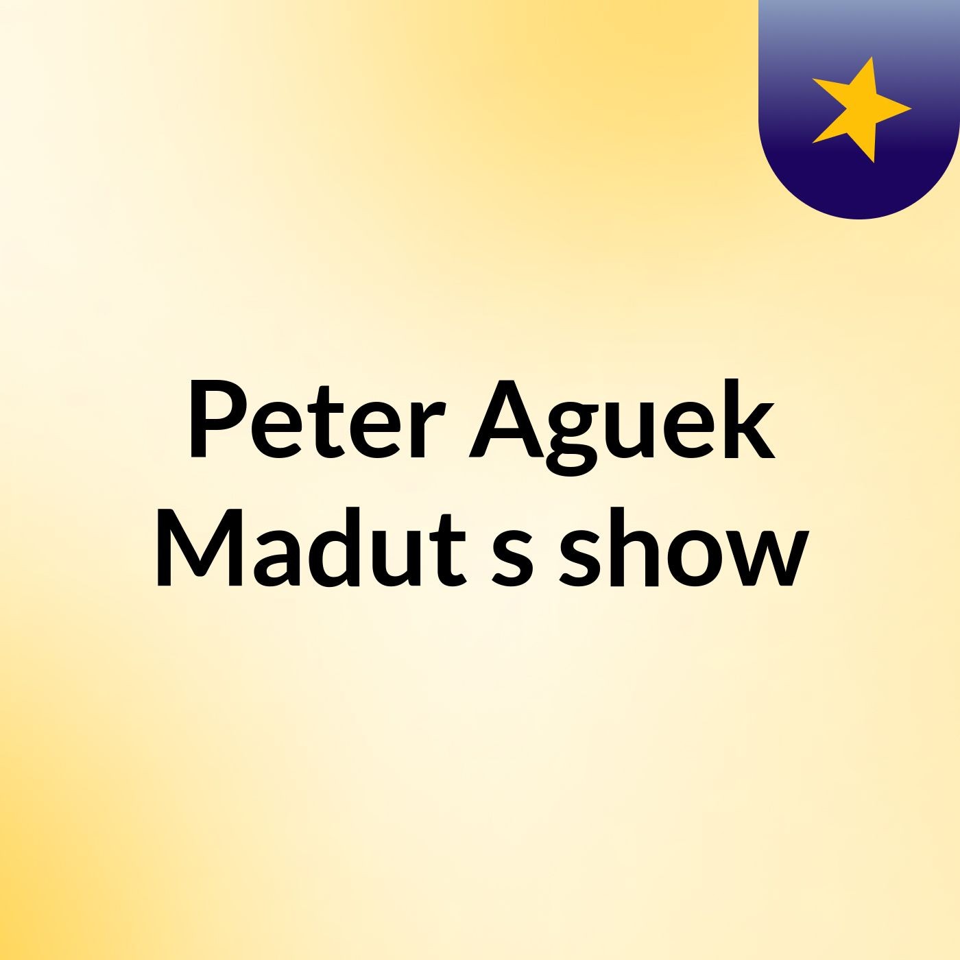 Peter Aguek Madut's show
