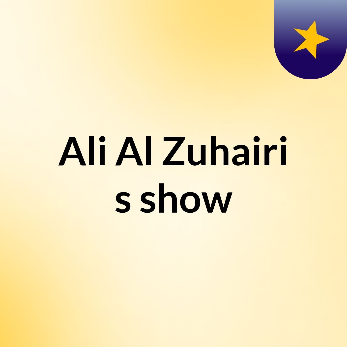 Ali Al Zuhairi's show