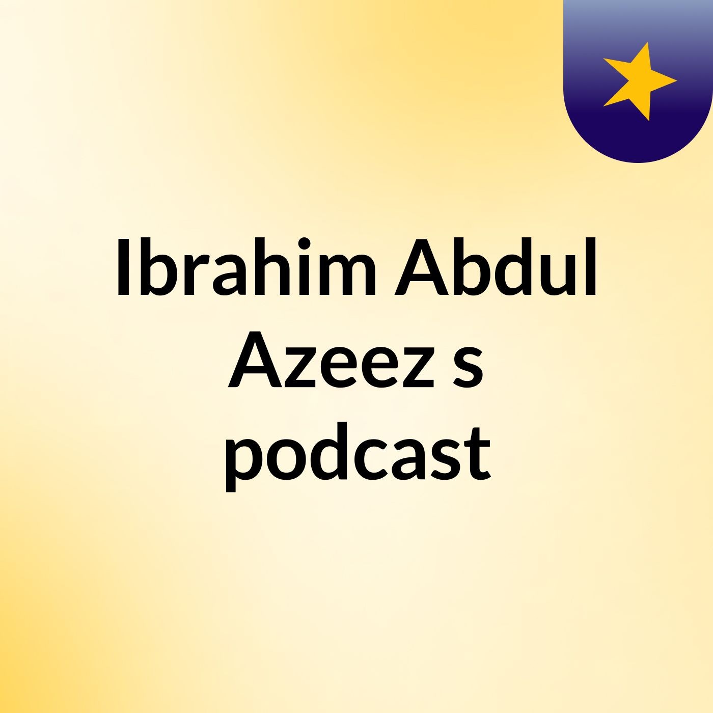 Ibrahim Abdul Azeez's podcast