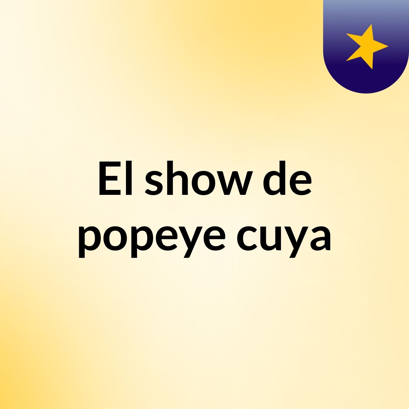 El show de popeye cuya