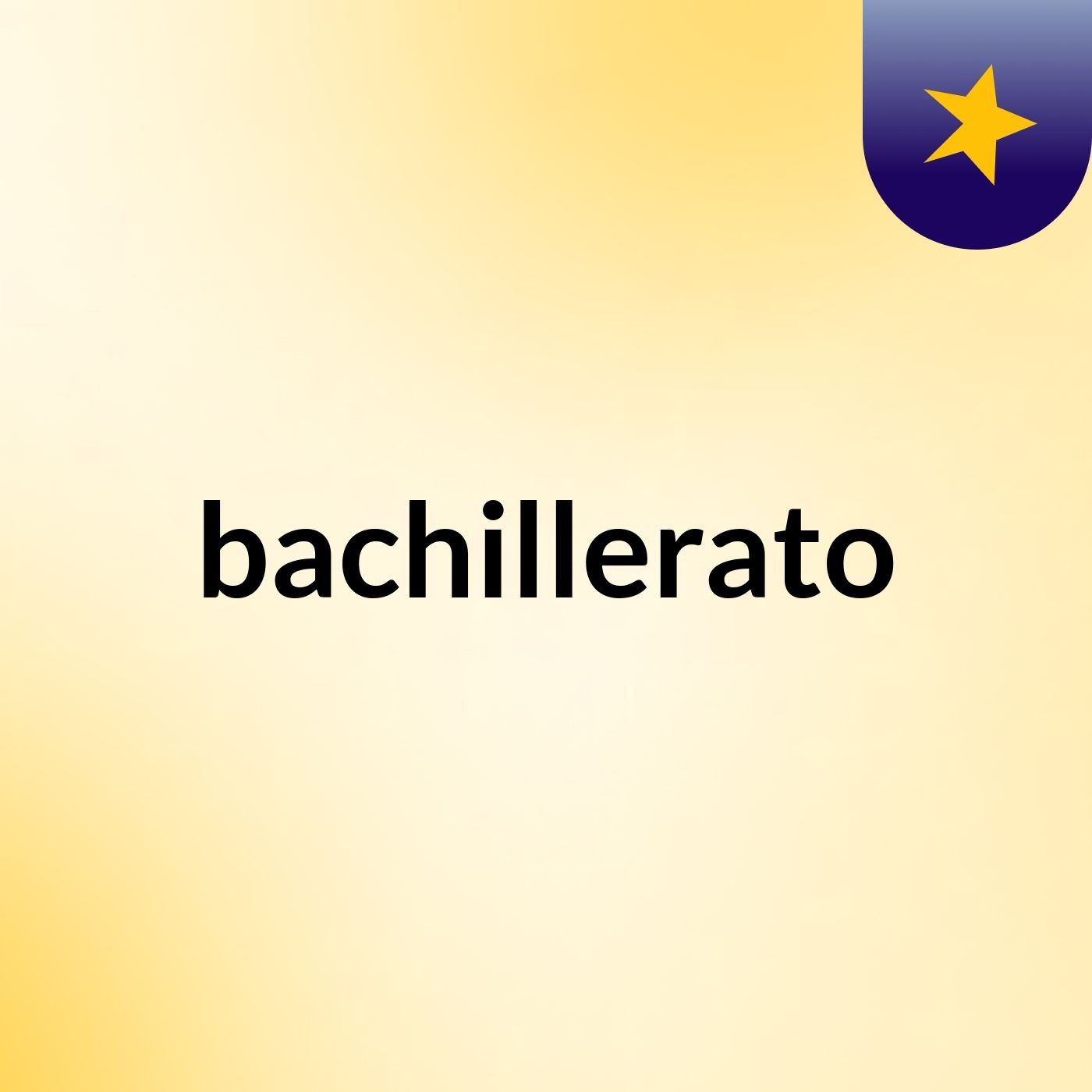 bachillerato