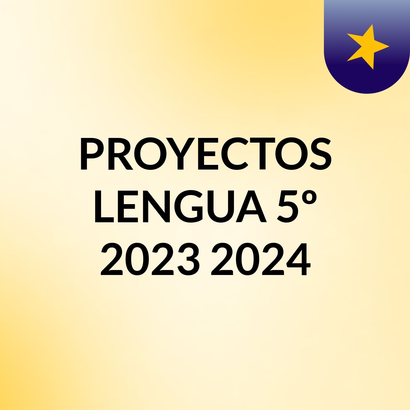 PROYECTOS LENGUA 5º 2023/2024