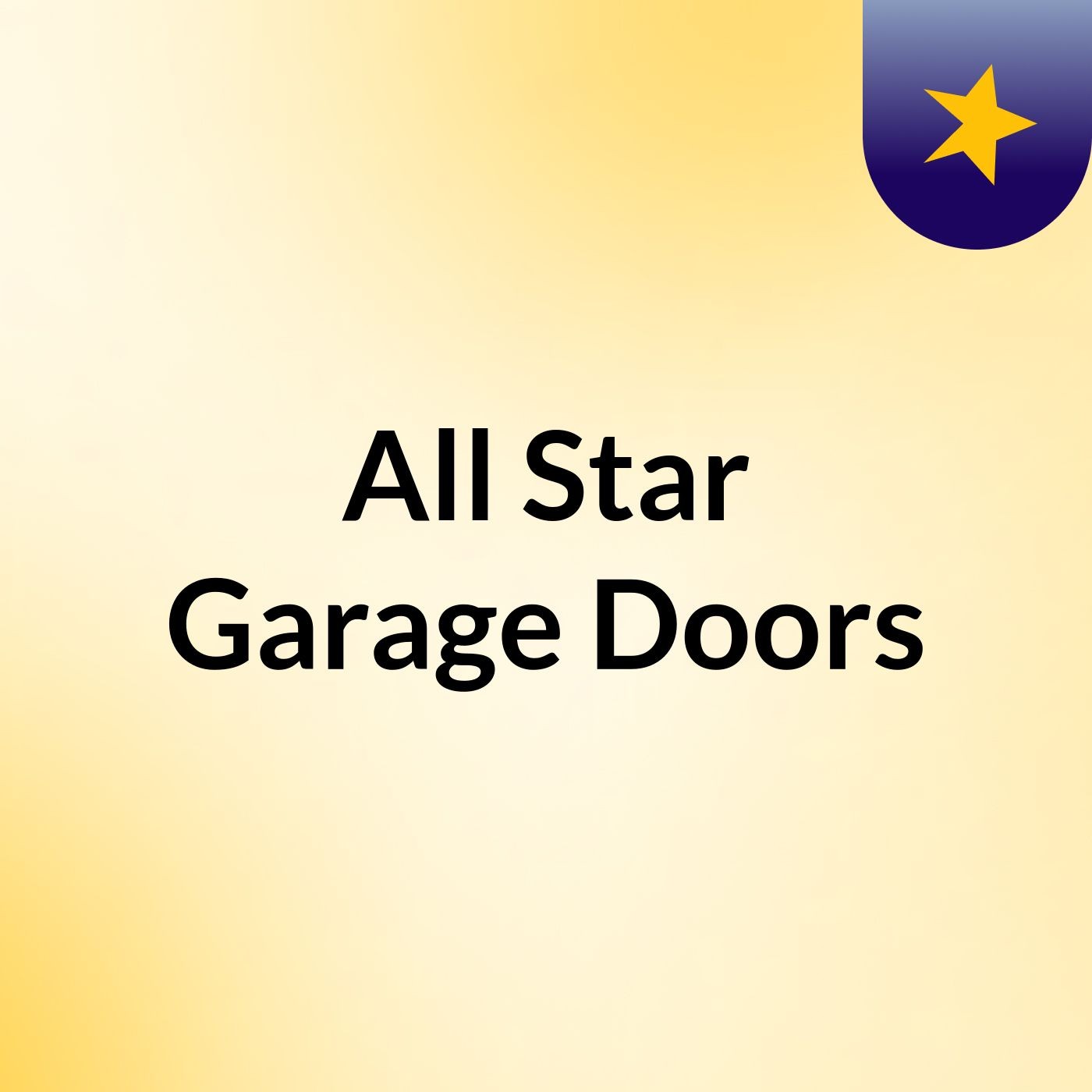 All Star Garage Doors podcast artwork