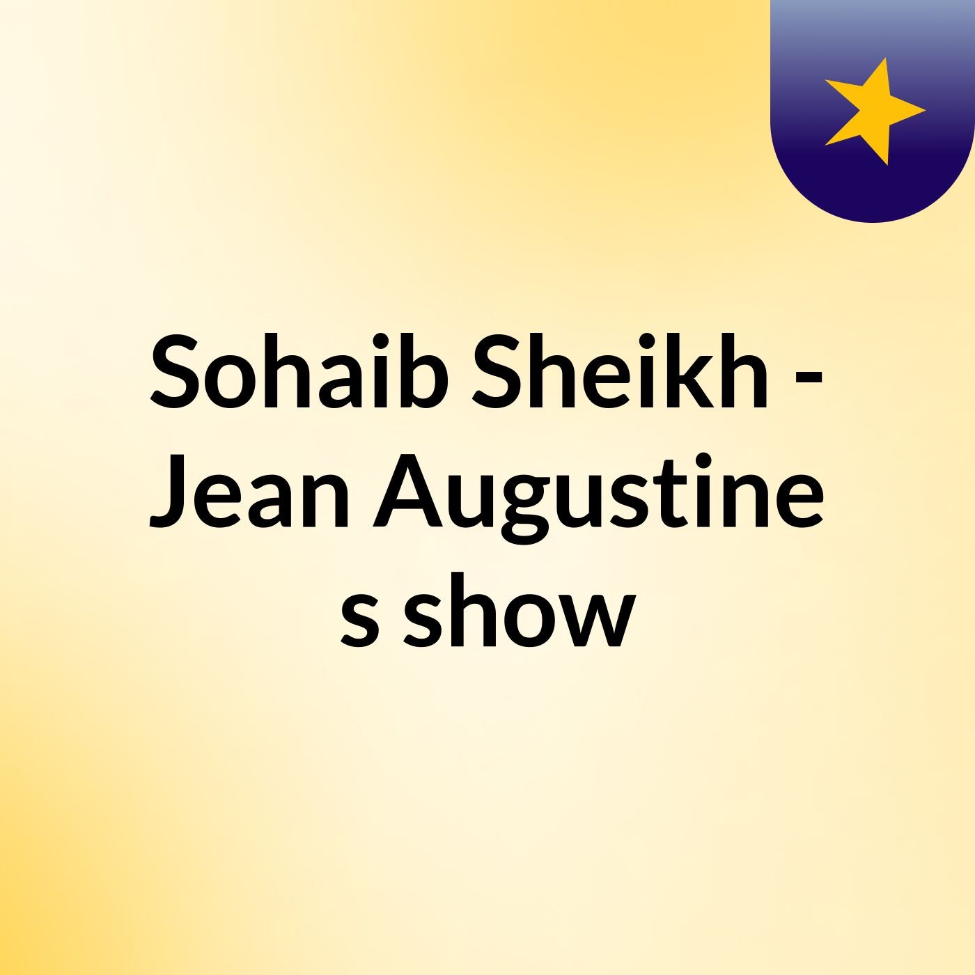 Sohaib Sheikh - Jean Augustine's show