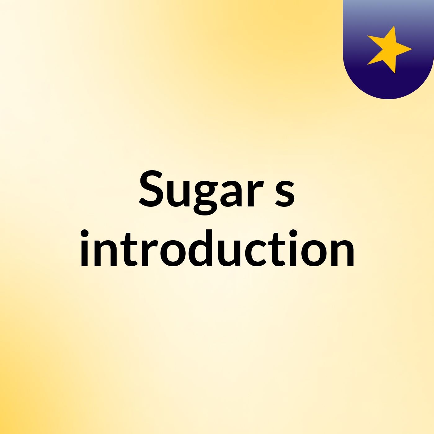 Sugar's introduction cover art
