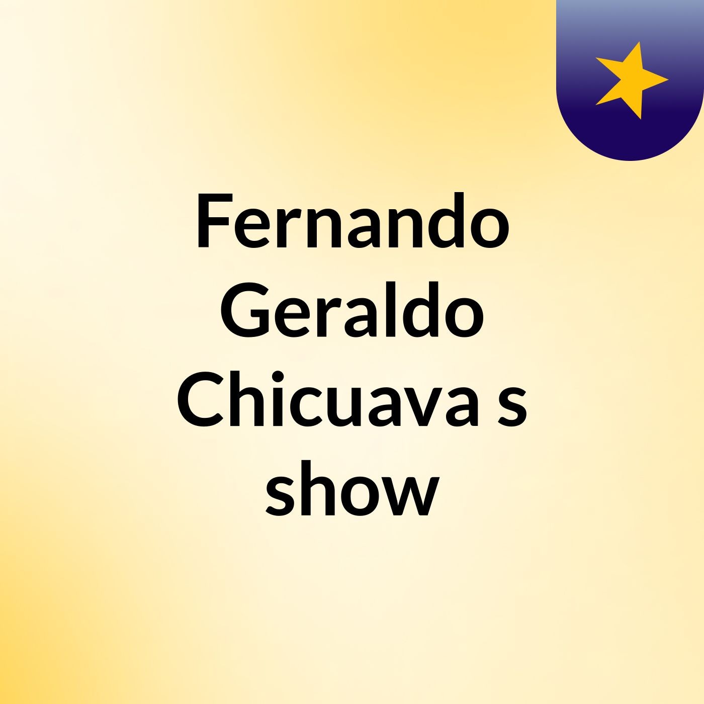 Fernando Geraldo Chicuava's show