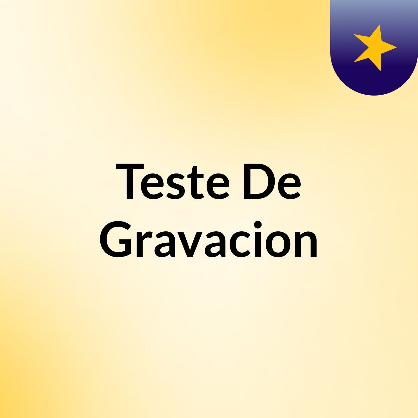 Teste De Gravacion