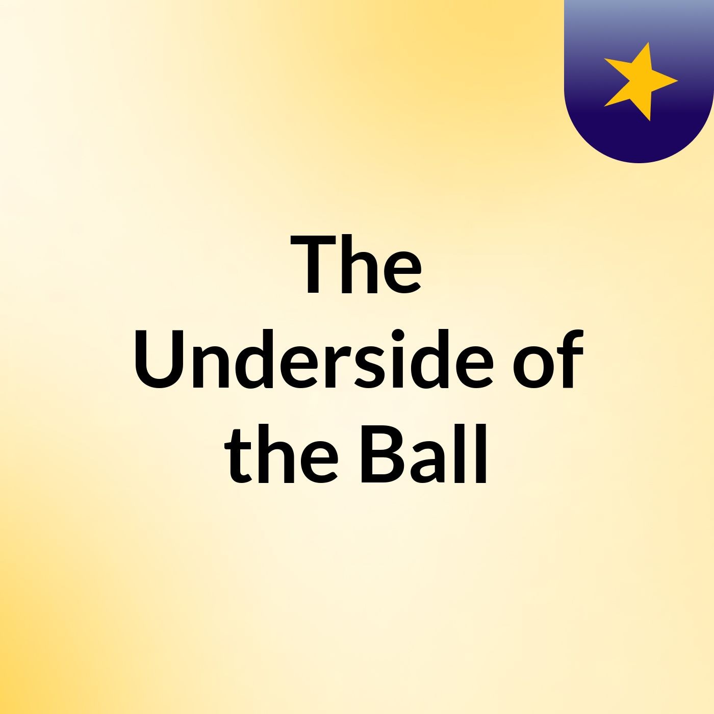 The under side of the ball