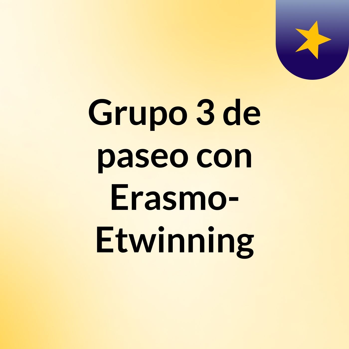 Grupo 3 de paseo con Erasmo- Etwinning