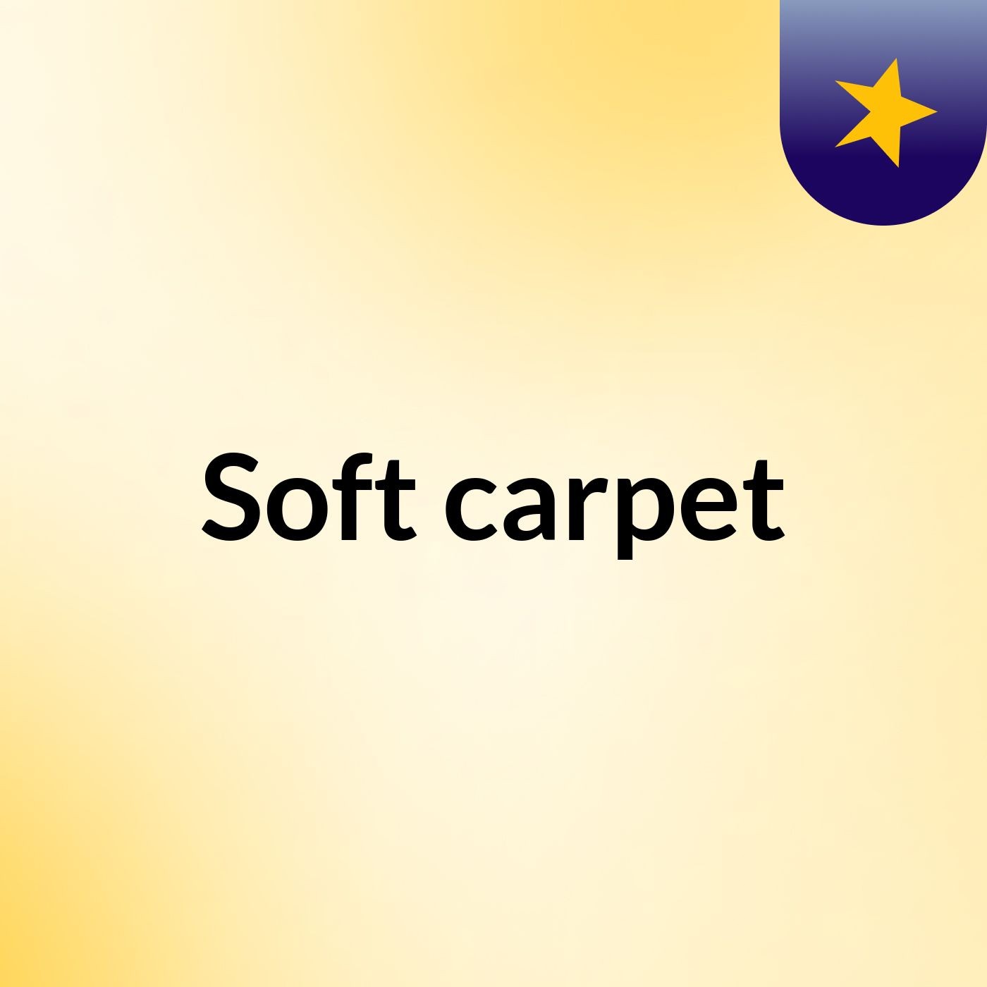 Soft carpet