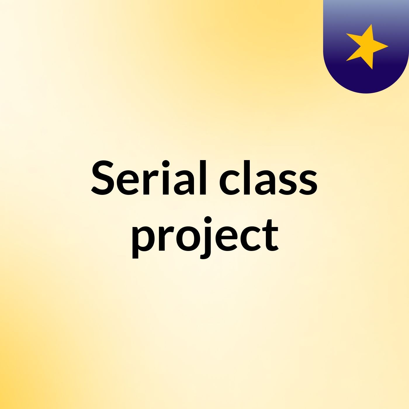 Serial class project podcast artwork