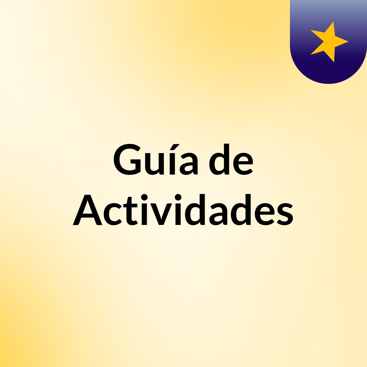 Guía de Actividades podcast artwork
