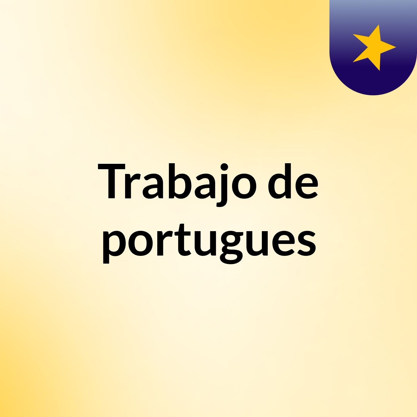 Trabajo de portugues