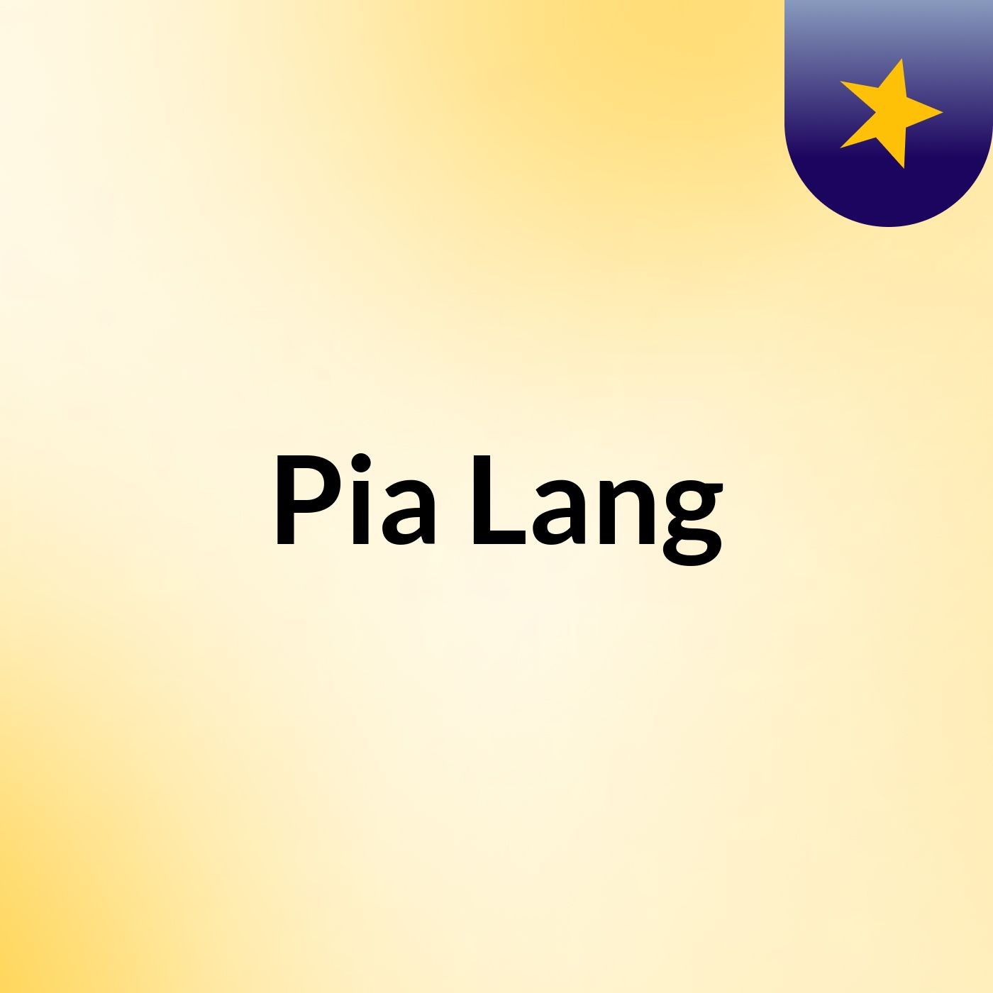 Pia Lang podcast artwork