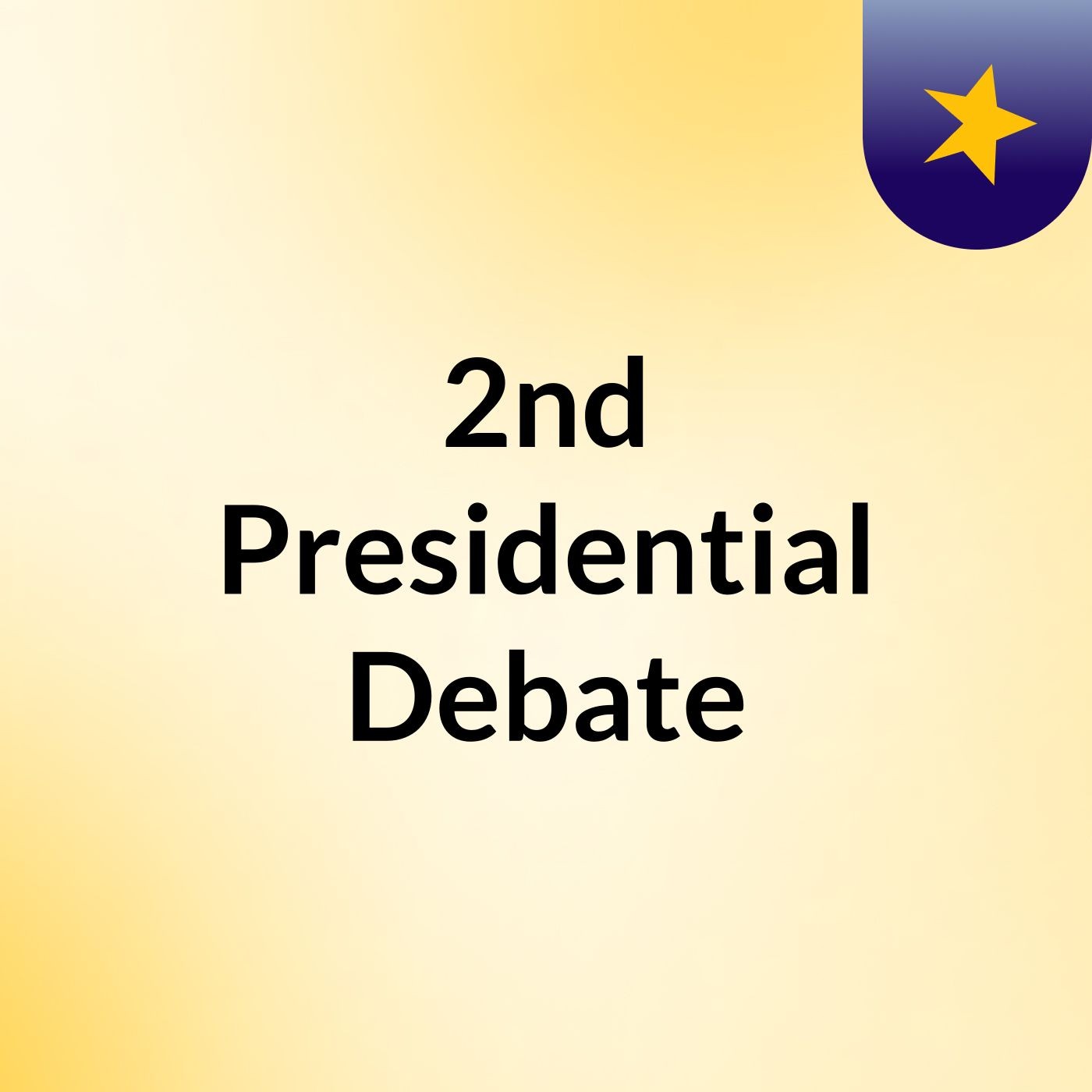 2nd Presidential Debate