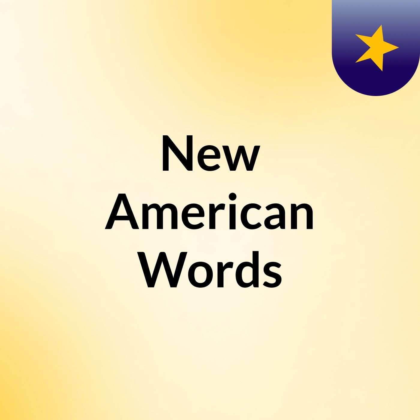New American Words podcast artwork
