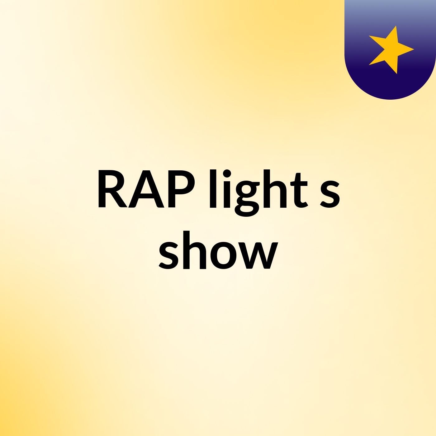 RAP light's show