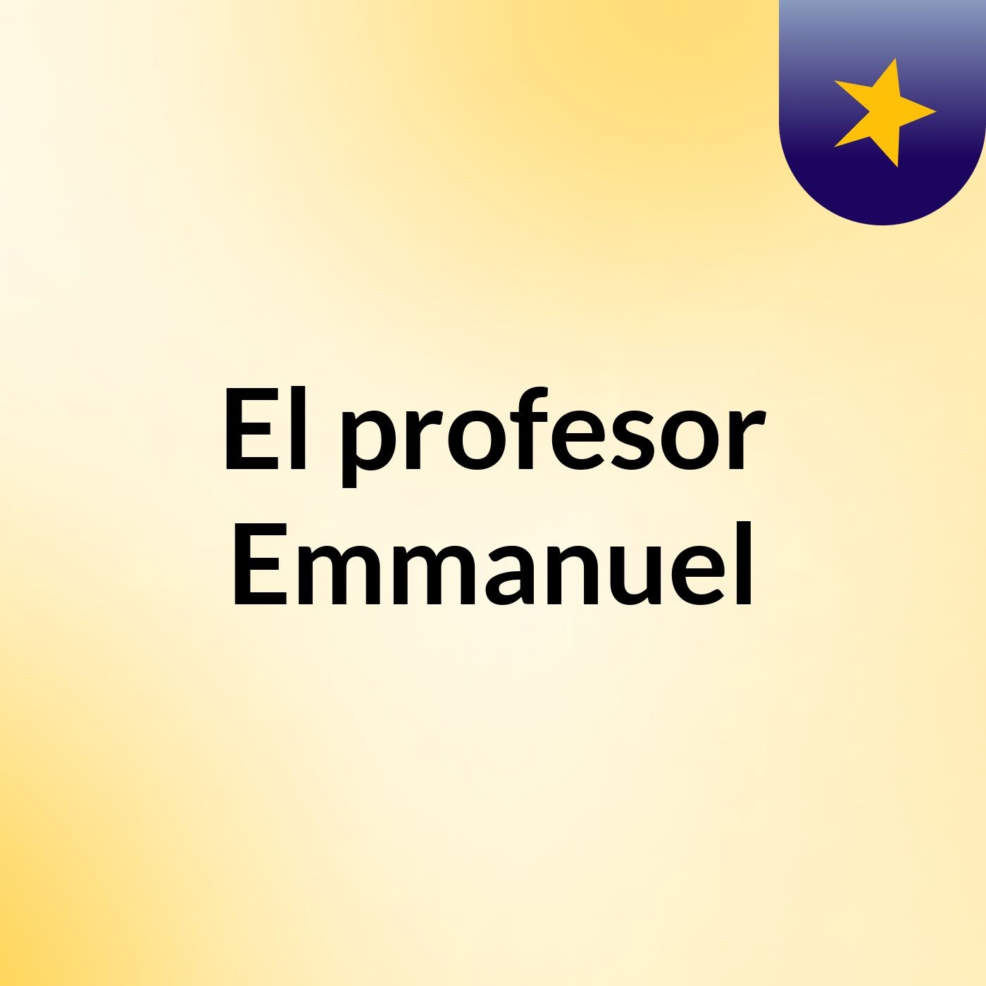 El profesor Emmanuel