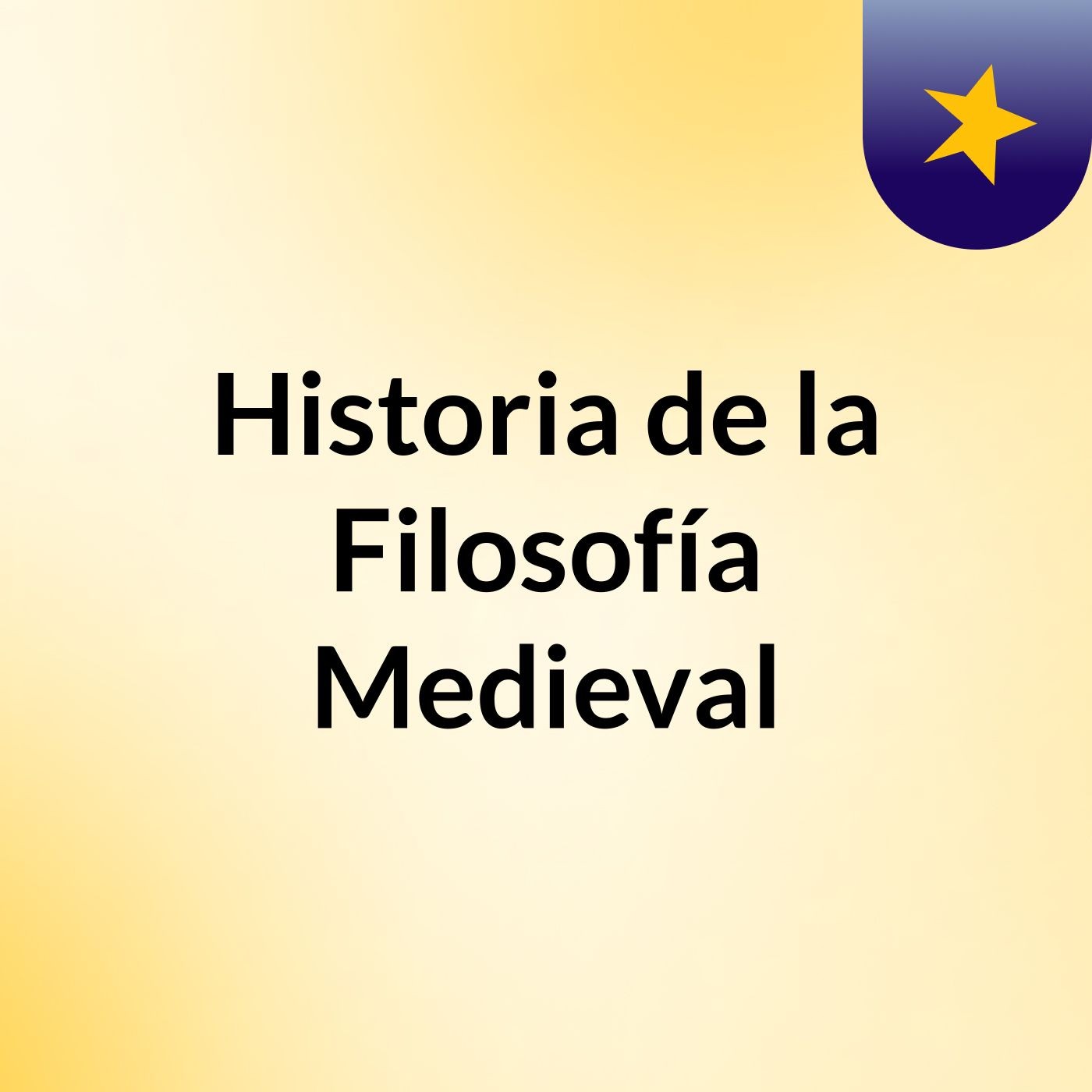 Historia de la Filosofía Medieval
