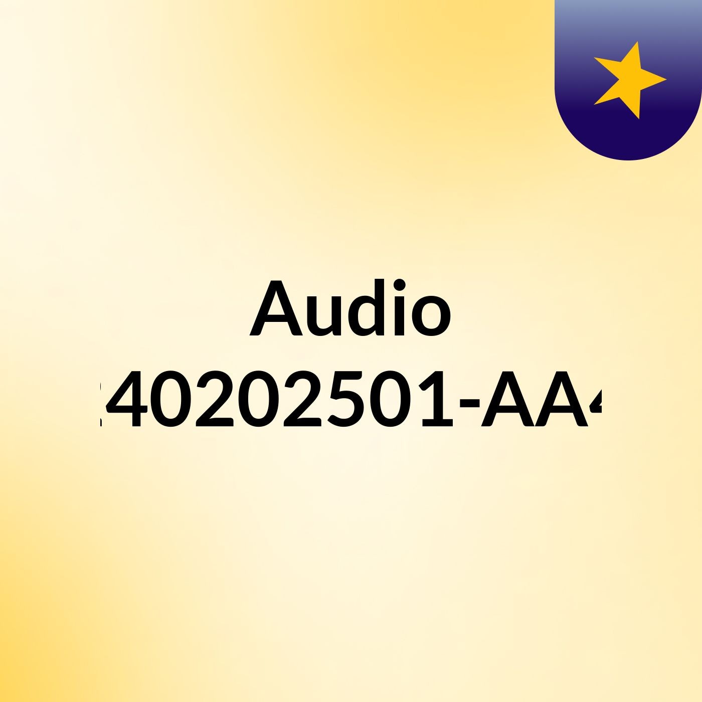 Audio GAI2-240202501-AA4-EV01