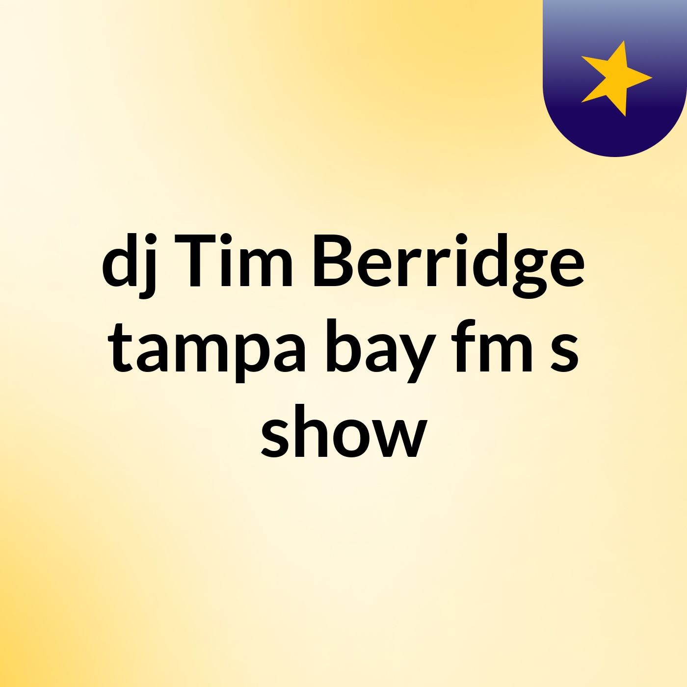 dj Tim Berridge tampa bay fm's show