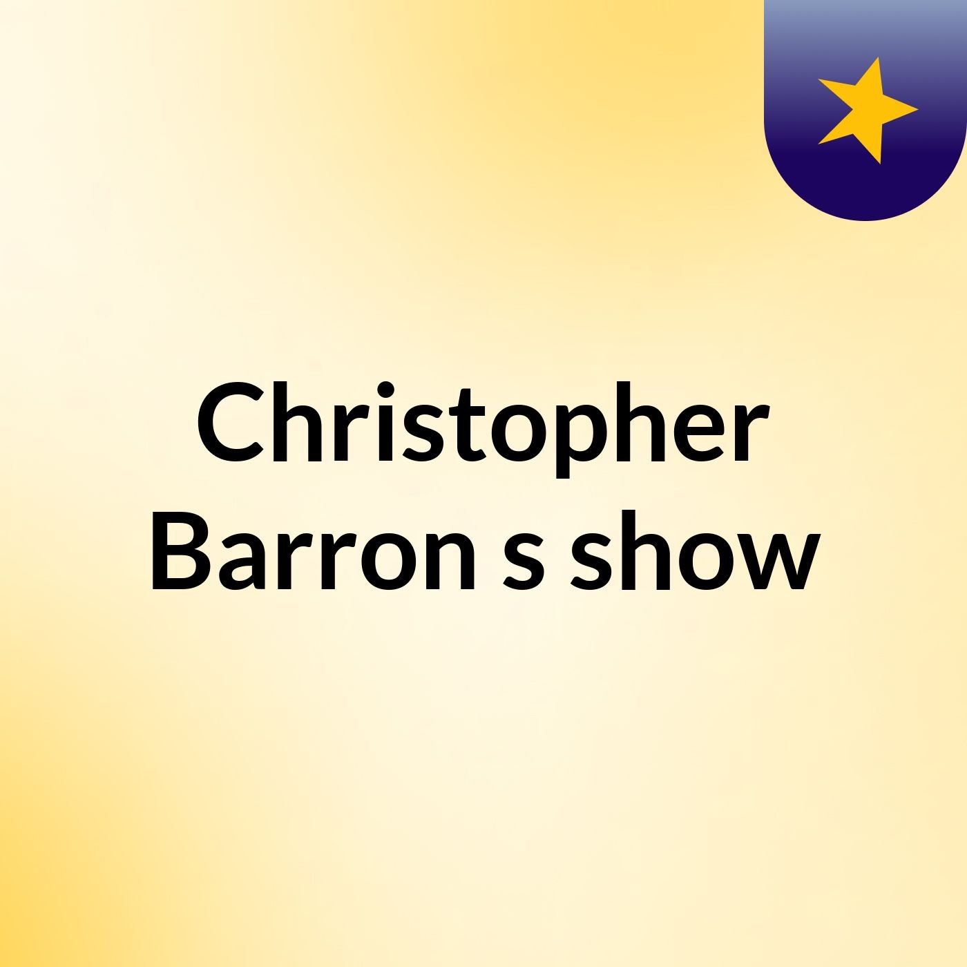 Christopher Barron's show