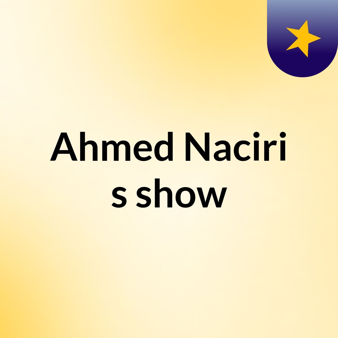 Ahmed Naciri's show