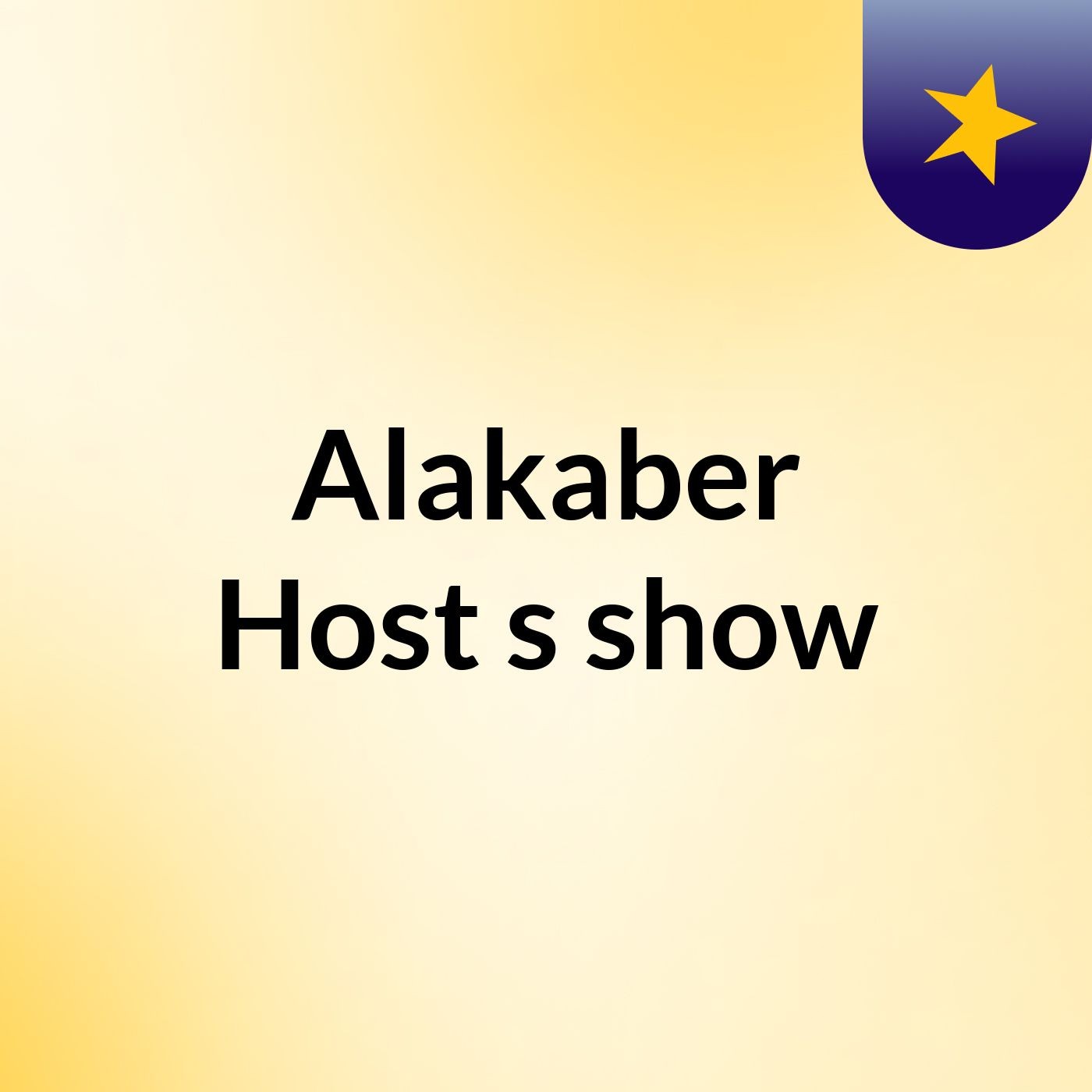 Alakaber Host's show