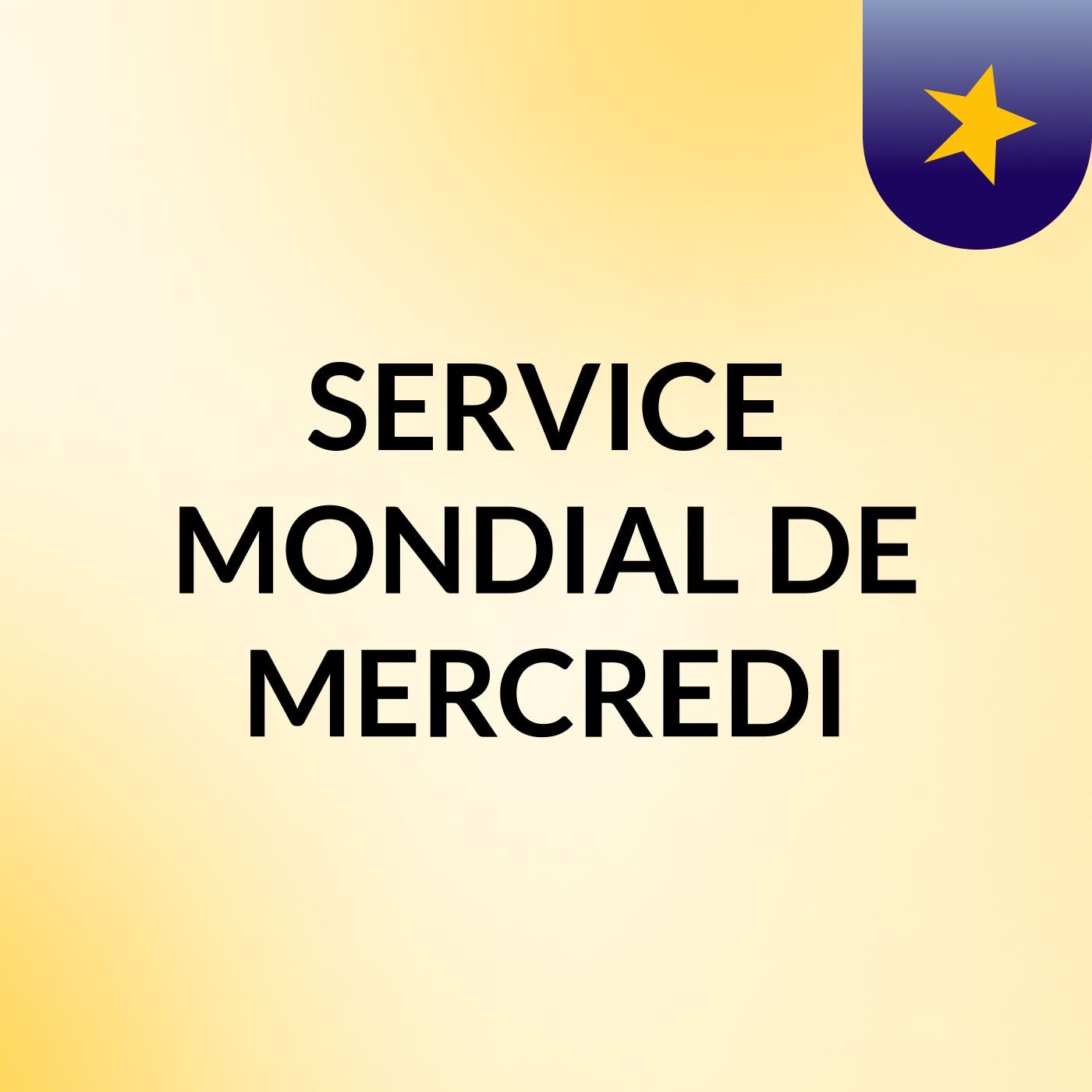 SERVICE MONDIAL DE MERCREDI