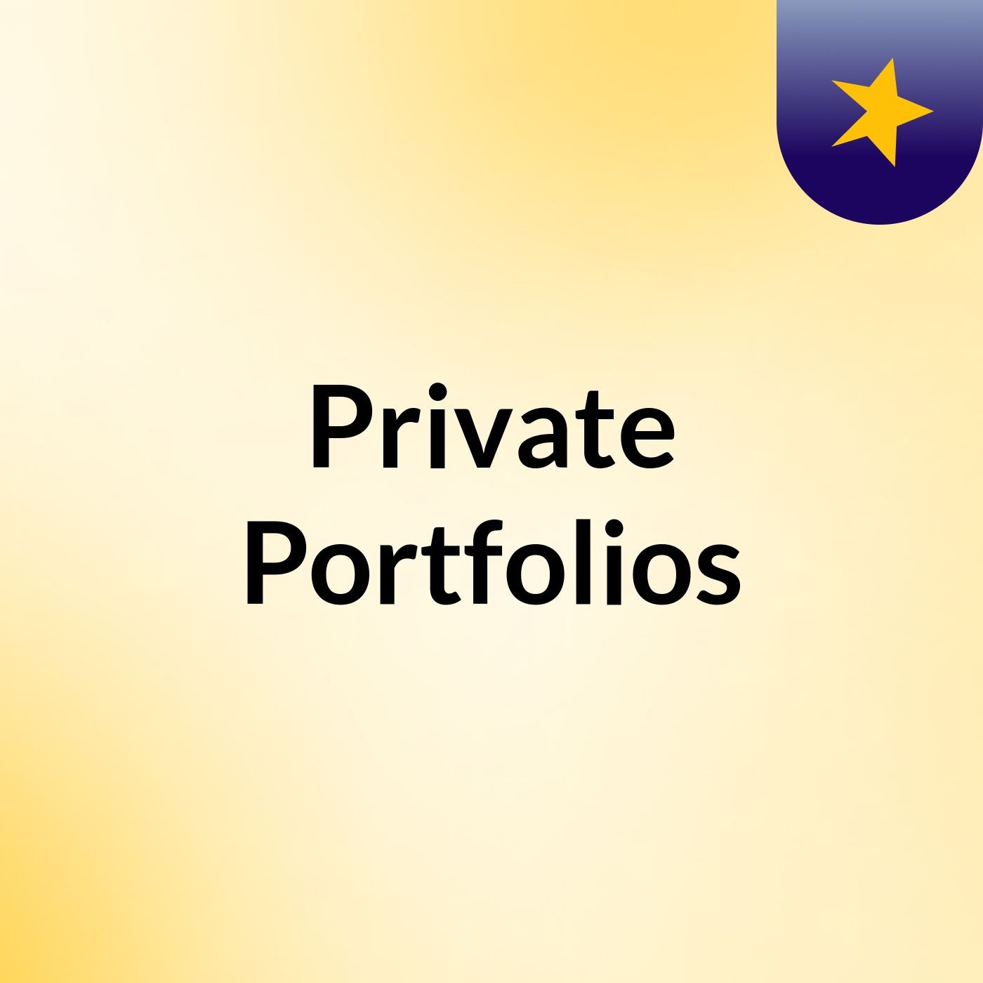 Private Portfolios podcast artwork
