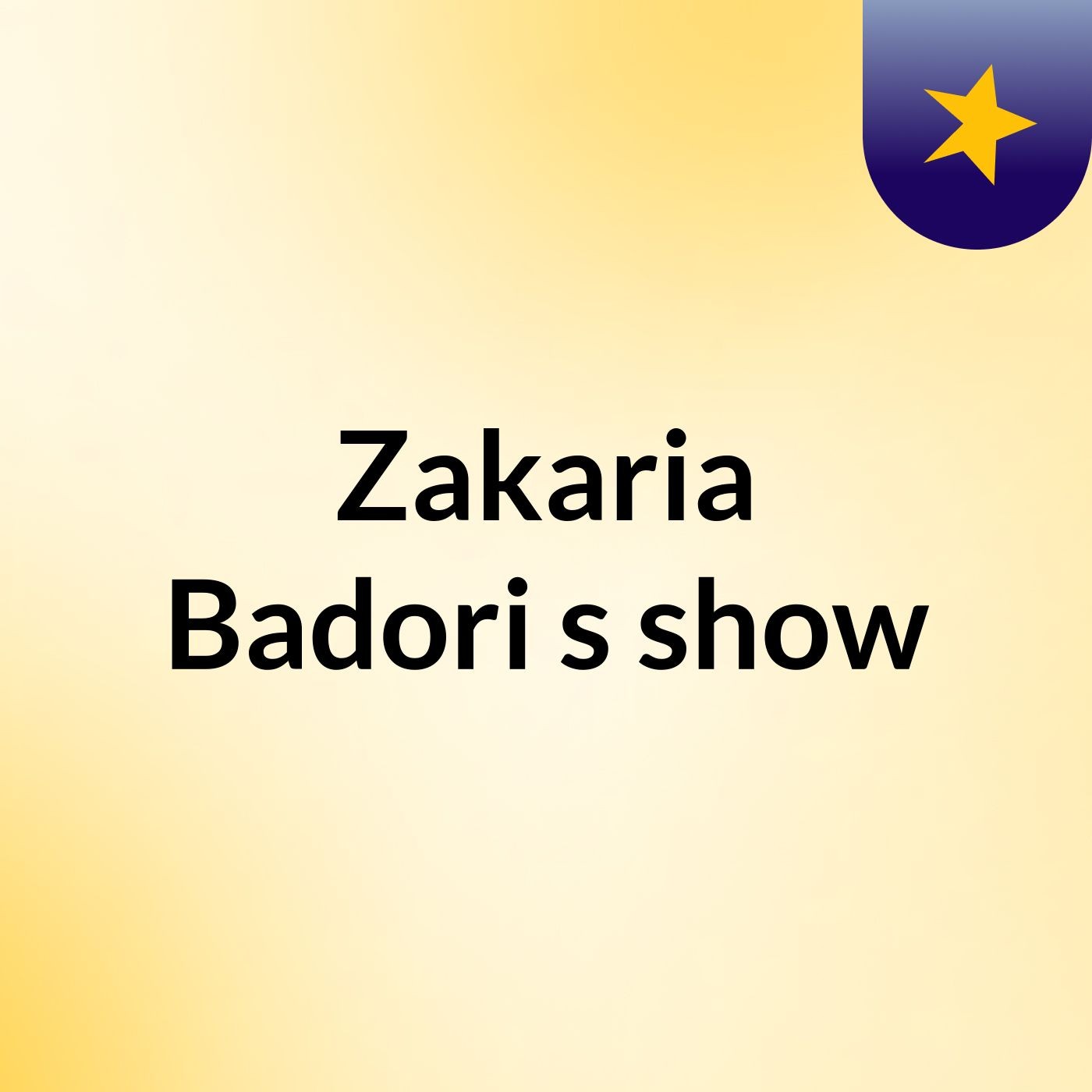 Zakaria Badori's show cover