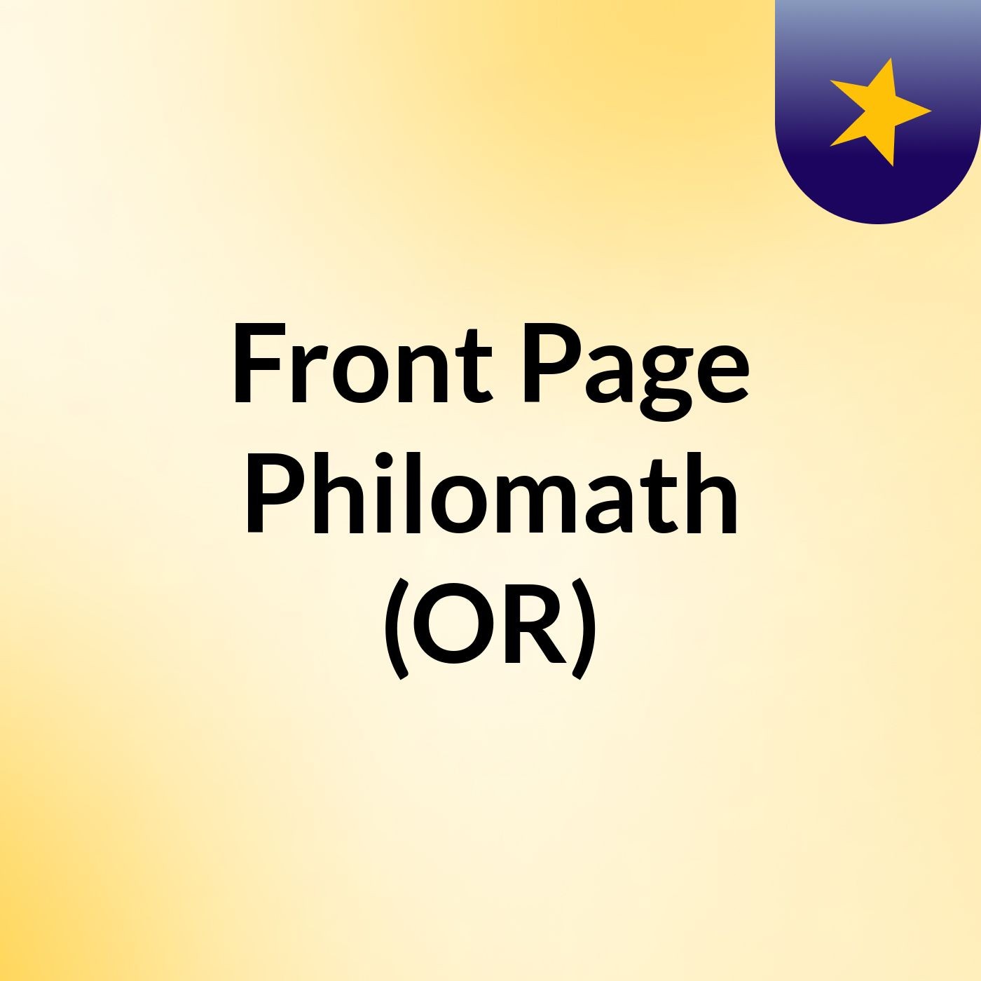 Front Page Philomath (OR)