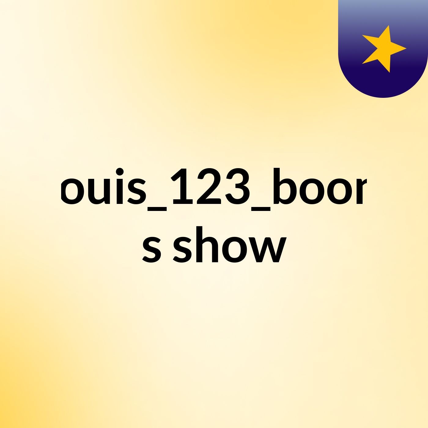 Louis_123_boom's show