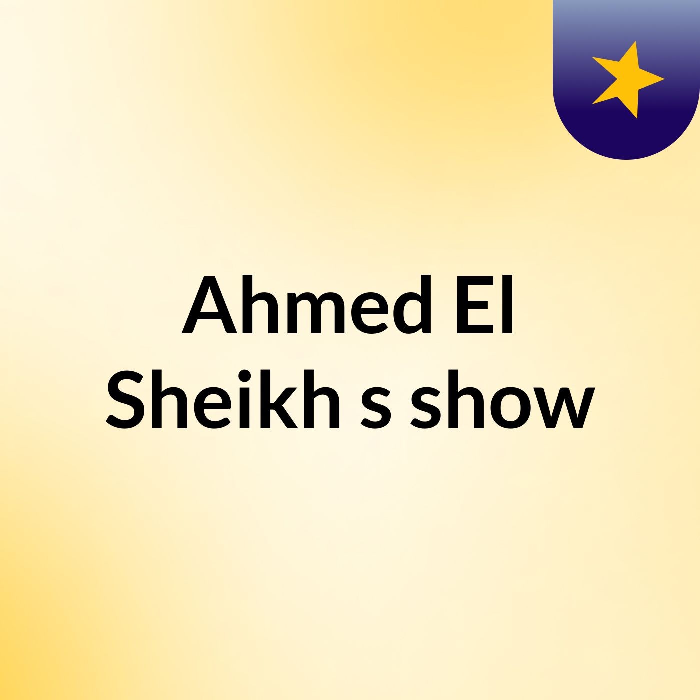 Ahmed El Sheikh's show