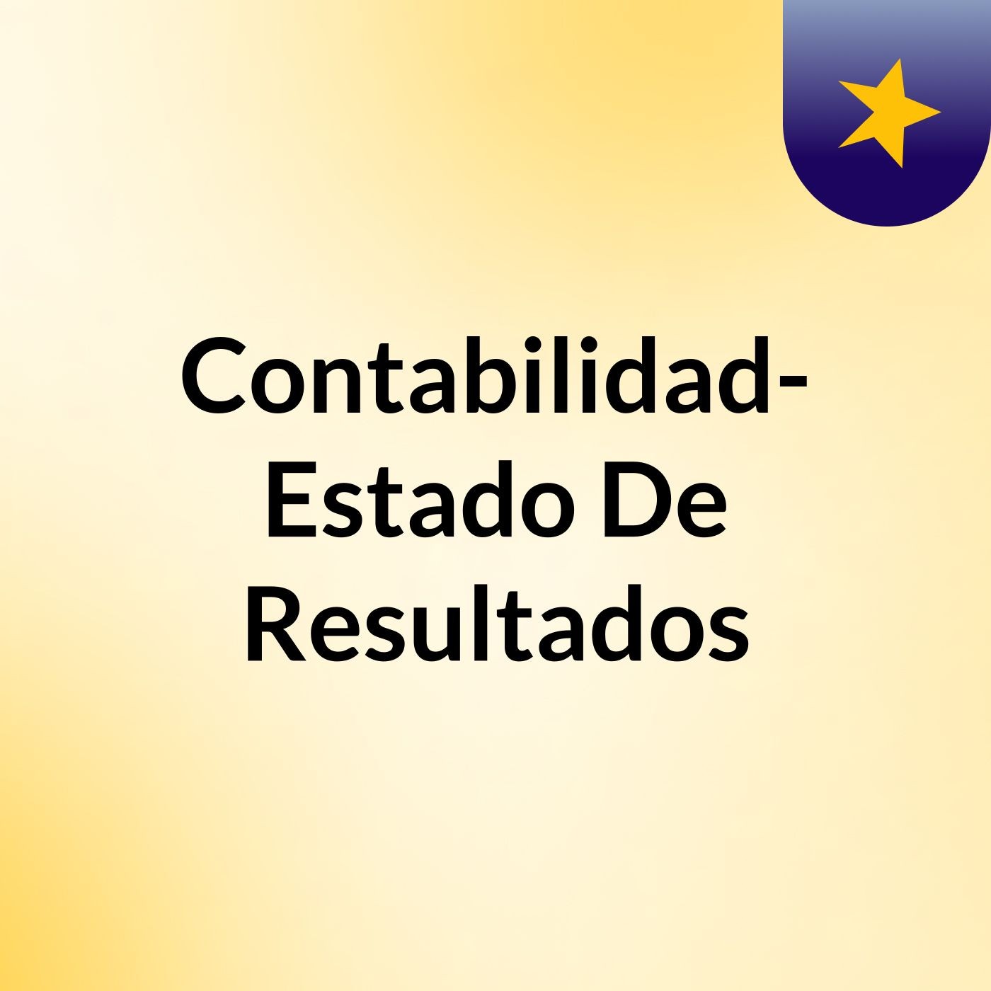 Contabilidad- Estado De Resultados