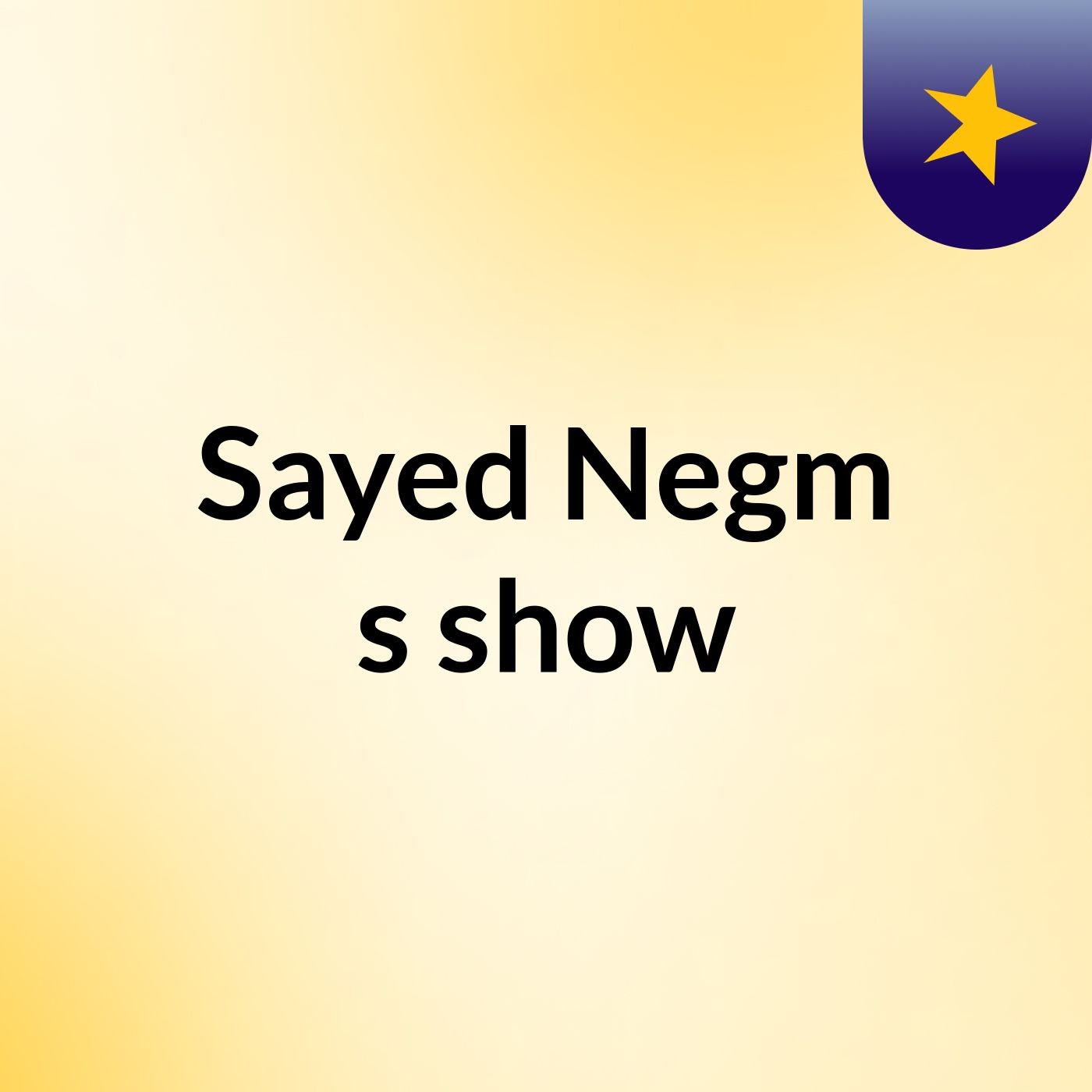 Sayed Negm's show